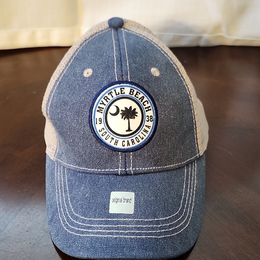 Blue and Gray Men's Trucker Hat